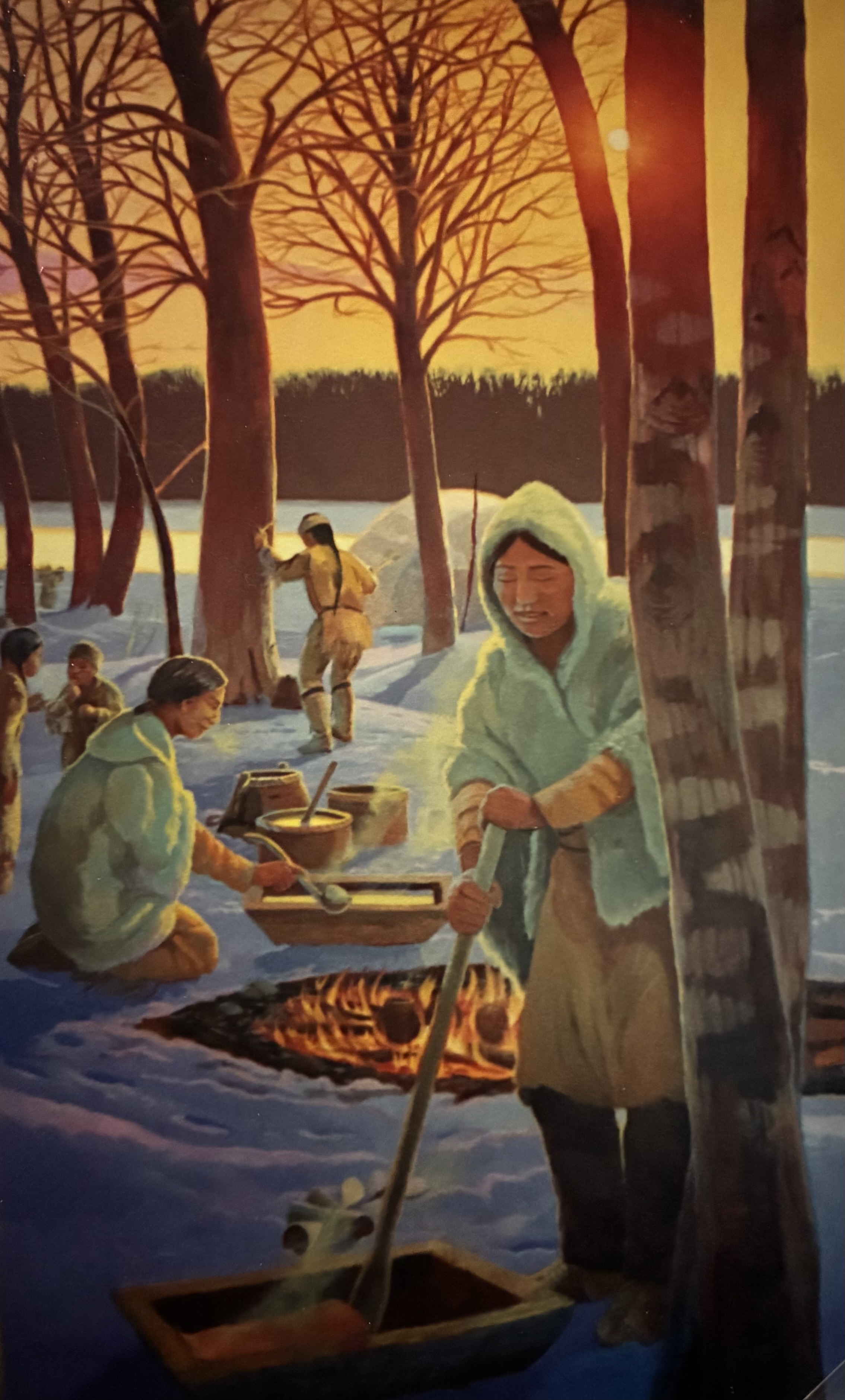 CNC Winter Sugar-making Mural