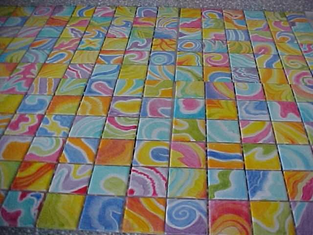 Hand Painted Wild Tile
